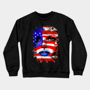 USA Flag Crewneck Sweatshirt